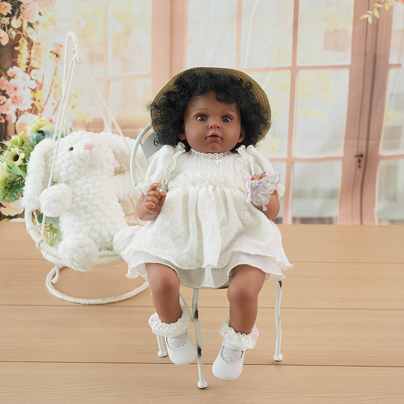 Cloveray black reborn baby doll