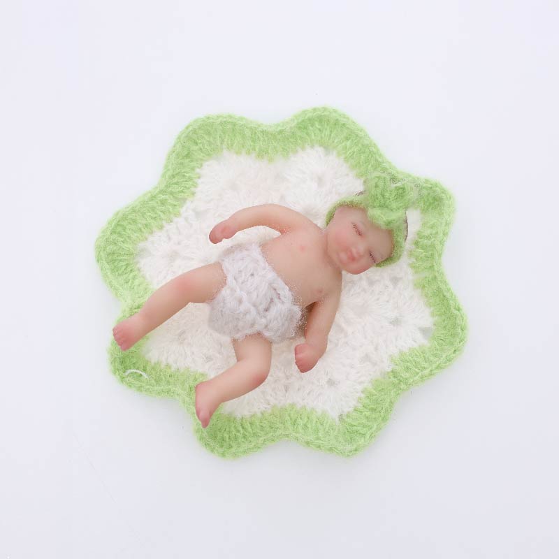 Cloveray Lifelike Silicone Reborn Girl Baby Doll 4Inch