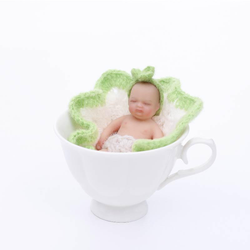 Cloveray Lifelike Silicone Reborn Girl Baby Doll 4Inch