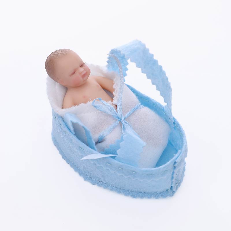 Cloveray Lifelike Silicone Reborn Girl Baby Doll 4Inch