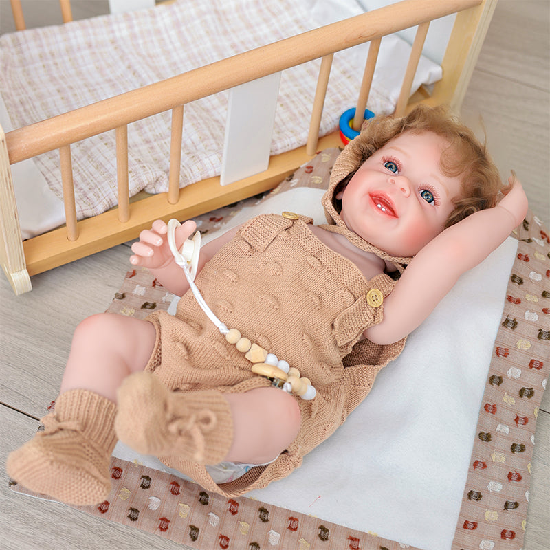 Cloveray 22-inch cute baby modelling enamel doll