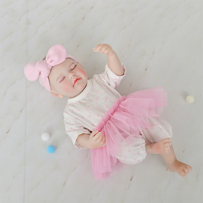 Cloveray Pink Dream Series · 12-inch Full Vinyl Reborn Doll