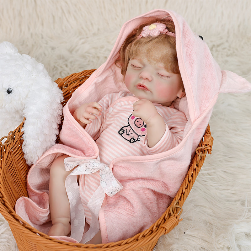 Cloveray 22 Inch Liftlike Reborn Baby Doll Wear  Piglet Suit