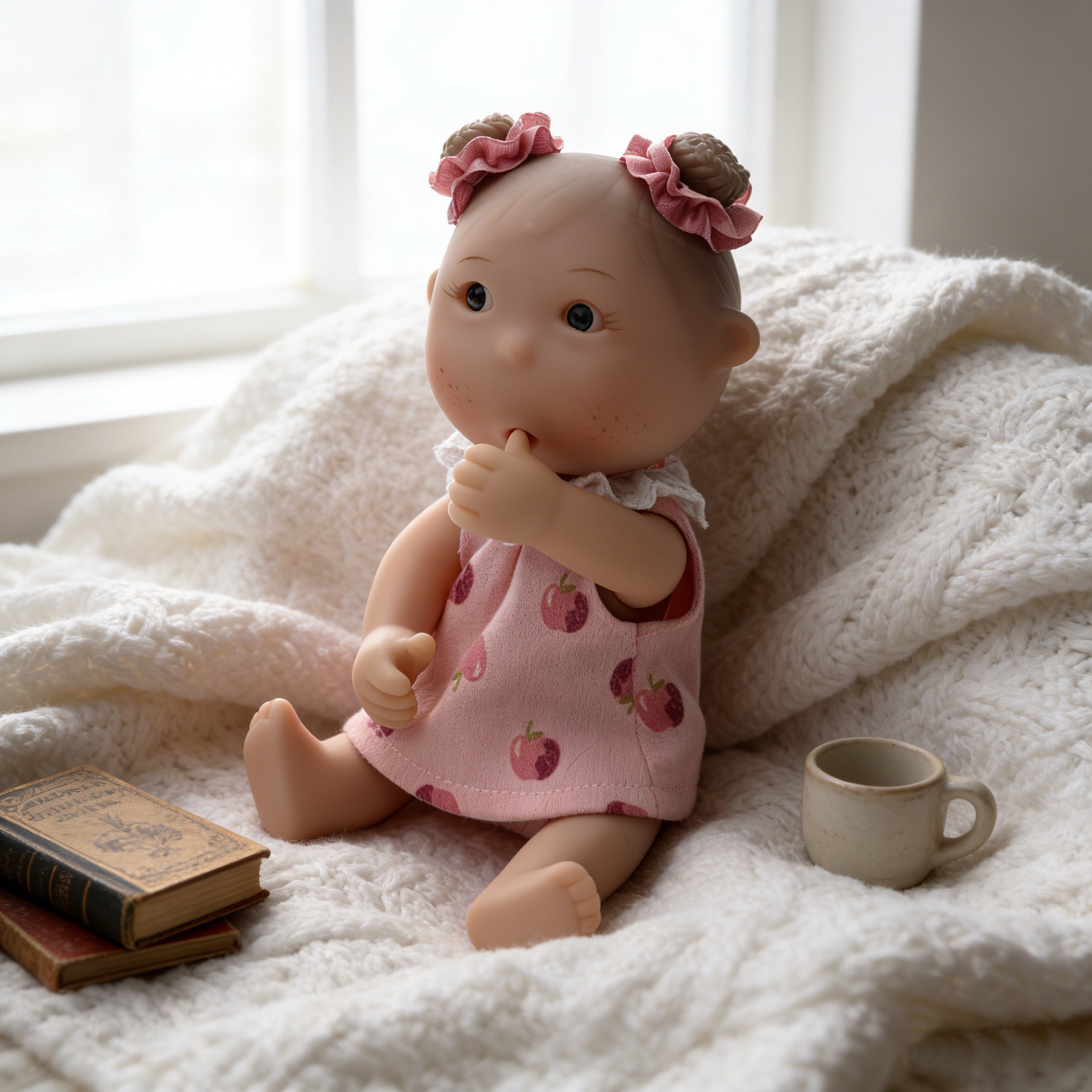 Cloveray 7-inch adorable mini  vinyl doll