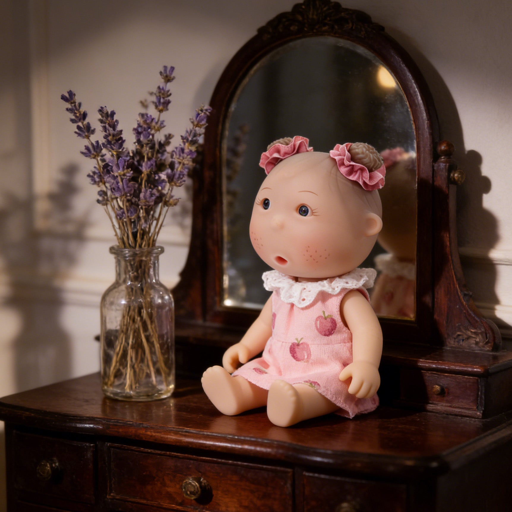 Cloveray 7-inch adorable mini  vinyl doll