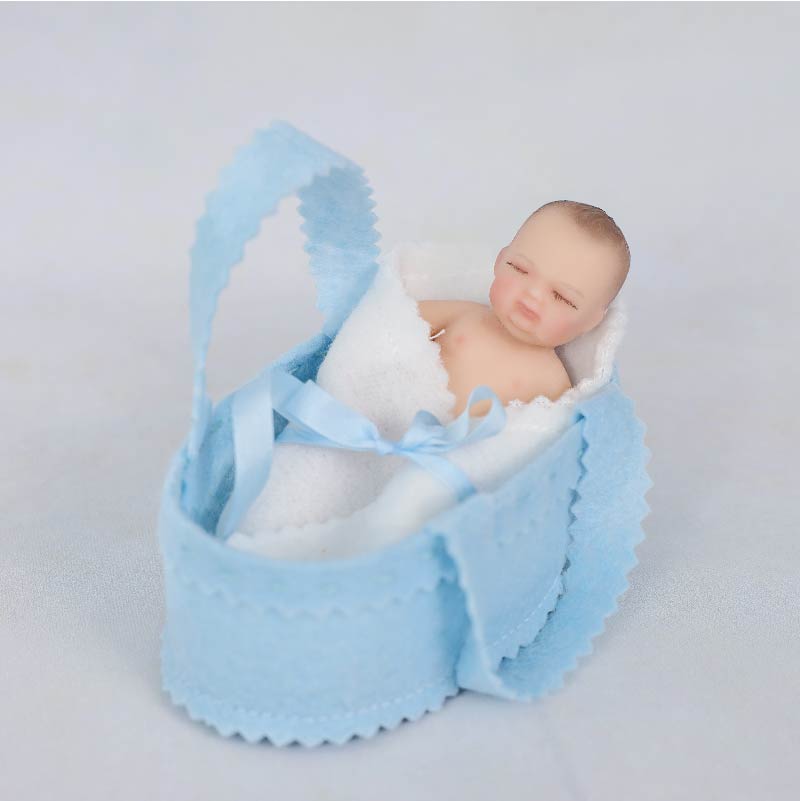 Cloveray Lifelike Silicone Reborn Girl Baby Doll 4Inch