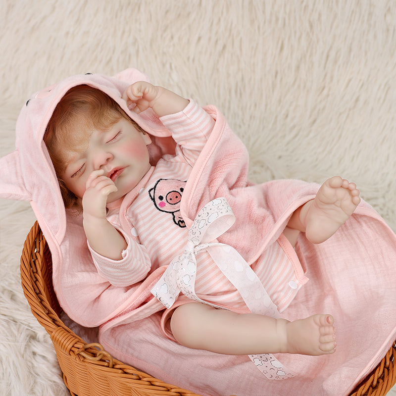 Cloveray 22 Inch Liftlike Reborn Baby Doll Wear  Piglet Suit