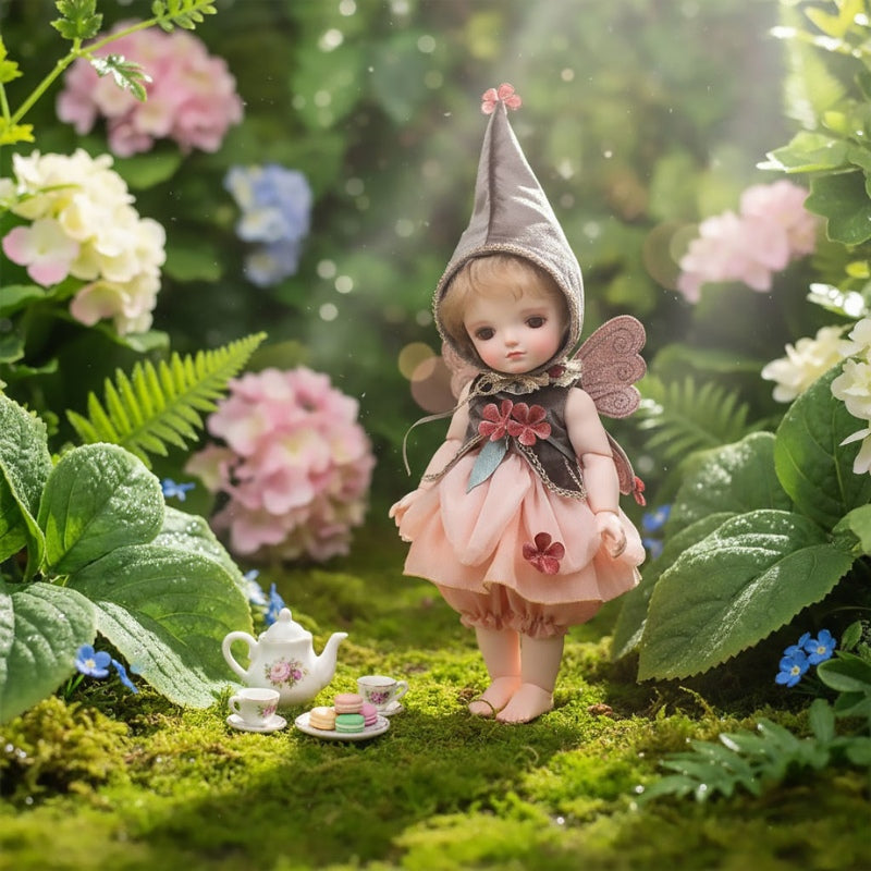 Cloveray 20-Inch  Aimee Articulated Doll with Hand-Rooted Curls & Detailed Gown.