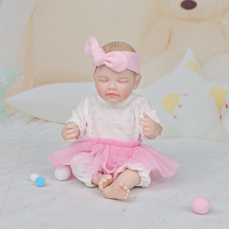 Cloveray Pink Dream Series · 12-inch Full Vinyl Reborn Doll