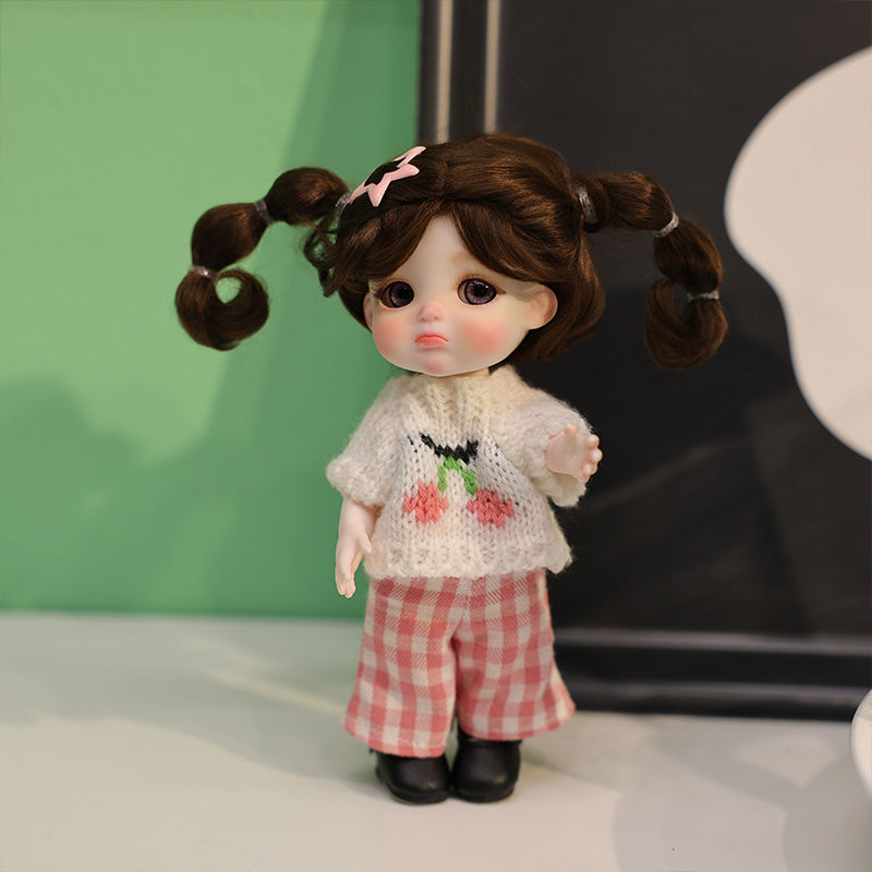 Cloveray Mini Porcelain Doll – 6 Inch Handmade Collectible