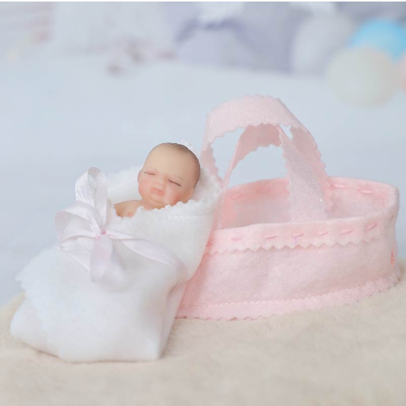 Cloveray Lifelike Silicone Reborn Girl Baby Doll 4Inch