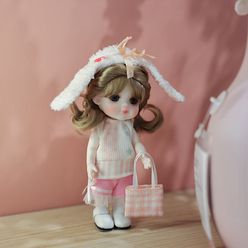 Cloveray 6-Inch Porcelain Doll · Bunny Ears Edition