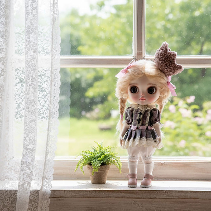 Cloveray 12-inch Big Eyes Porcelain Cute girl Doll