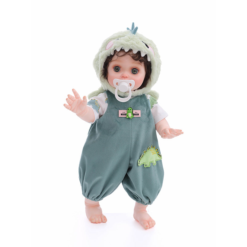 Green Baby Dinosaur  Doll  18-inch Full Vinyl Reborn Doll