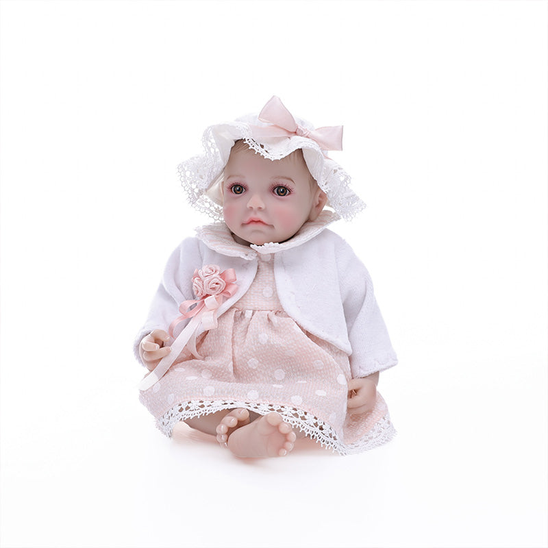 Cloveray Exquisite Baby Pink Series · 12-Inch Full Vinyl Reborn Doll