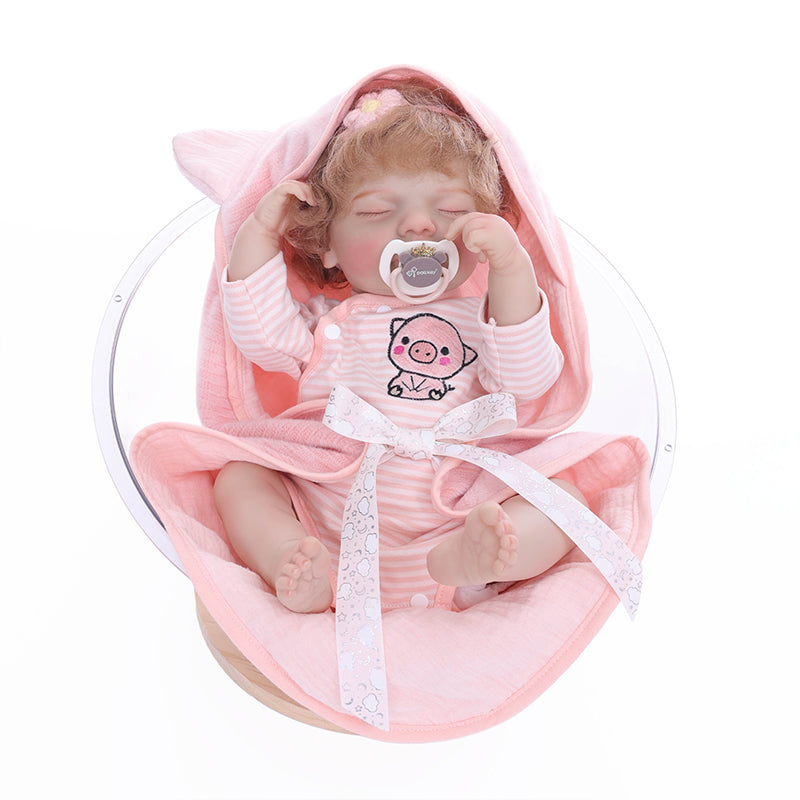Cloveray 22 Inch Liftlike Reborn Baby Doll Wear  Piglet Suit