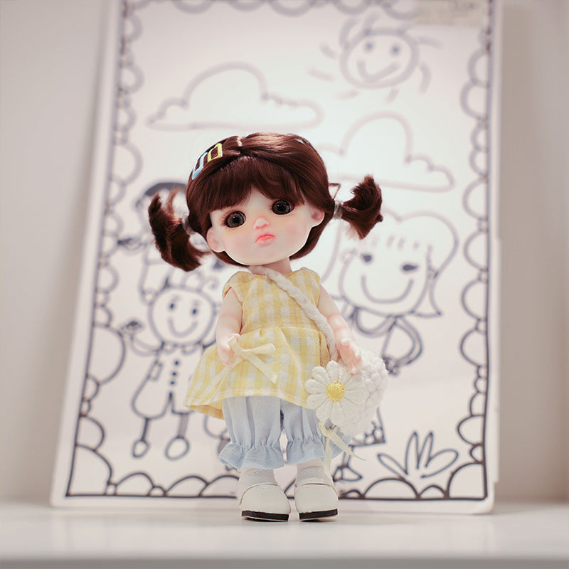 Cloveray 6-Inch Porcelain Doll · Handmade Collectible Edition