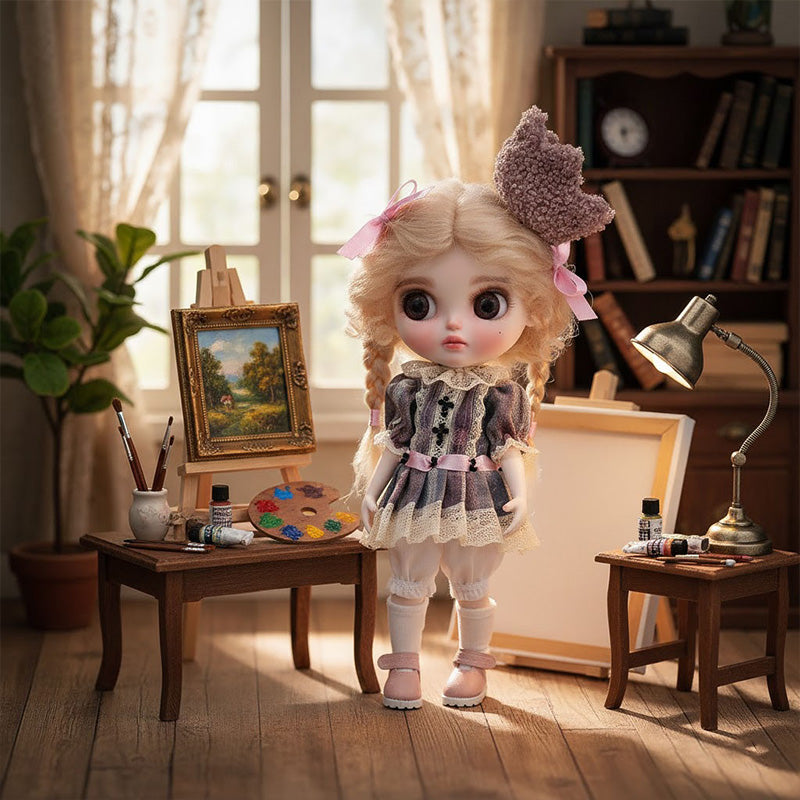 Cloveray 12-inch Big Eyes Porcelain Cute girl Doll