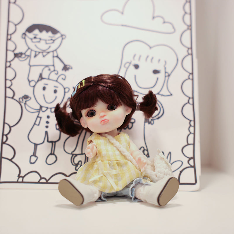 Cloveray 6-Inch Porcelain Doll · Handmade Collectible Edition