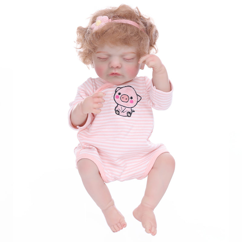 Cloveray 22 Inch Liftlike Reborn Baby Doll Wear  Piglet Suit