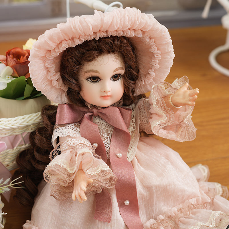 Cloveray Vintage Bisque Doll 16 Inch
