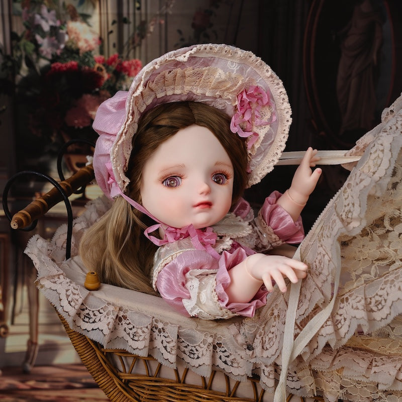 Cloveray 20 inch Adorable Rosette BJD Girl Toddler Doll for Kids Birthday Gift