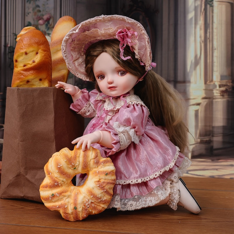 Cloveray 20 inch Adorable Rosette BJD Girl Toddler Doll for Kids Birthday Gift