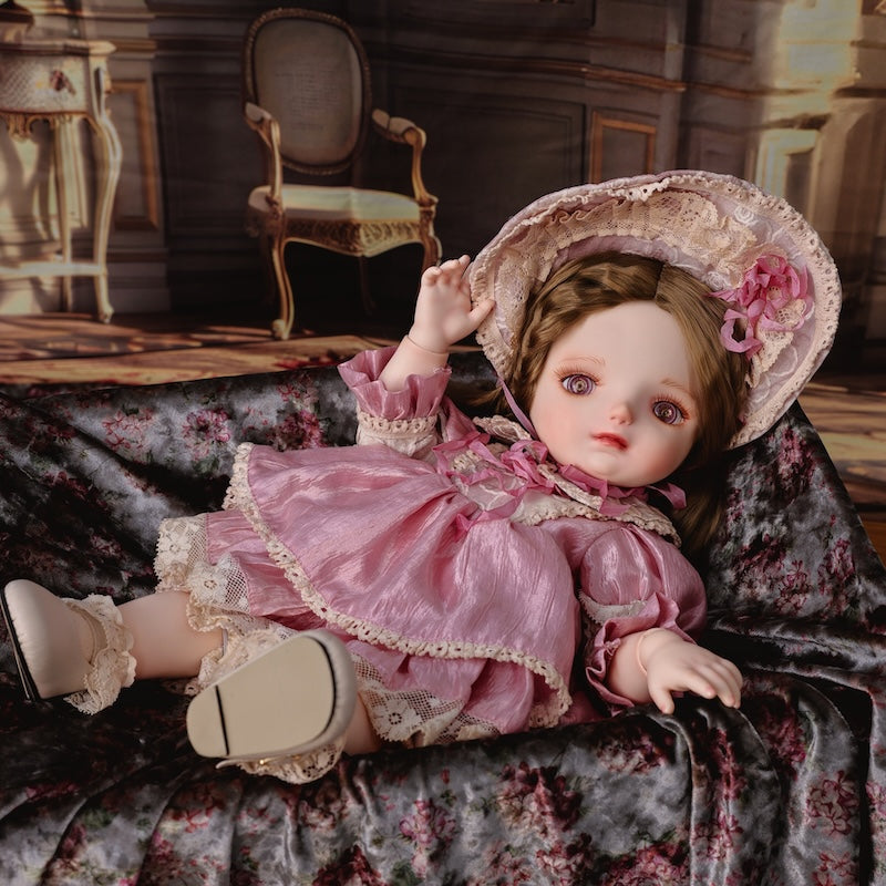 Cloveray 20 inch Adorable Rosette BJD Girl Toddler Doll for Kids Birthday Gift