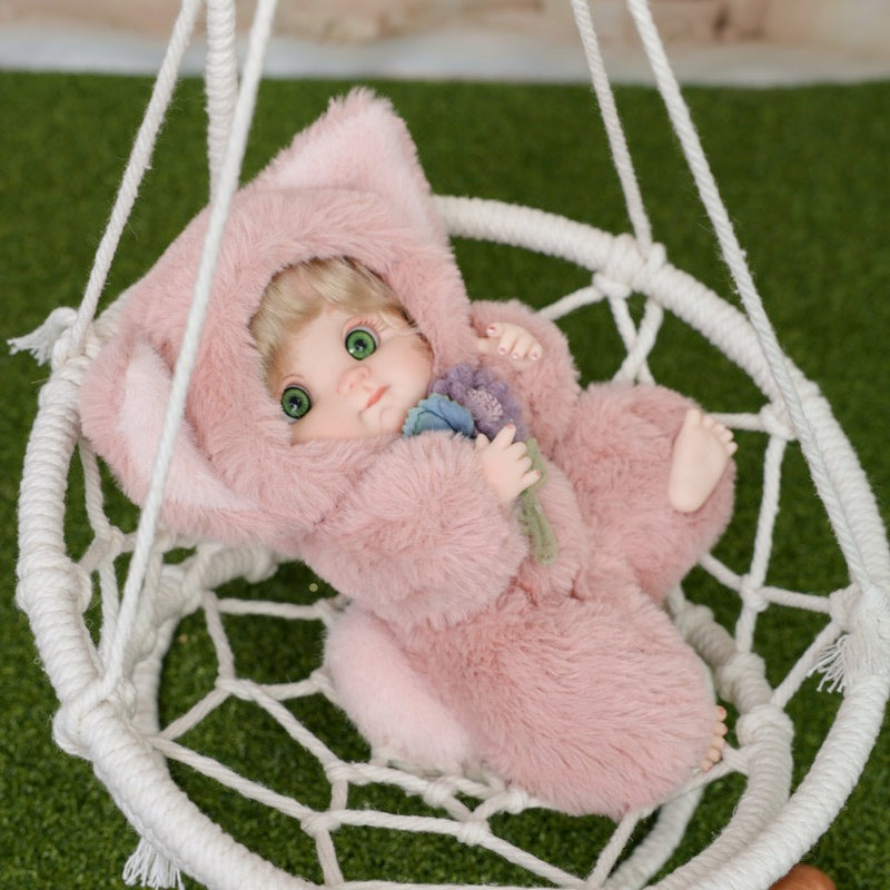 Cloveray Premium Plush Fox Baby Doll 10 inch Ultra-Soft Animal Costume Toy Dolls Name Coco