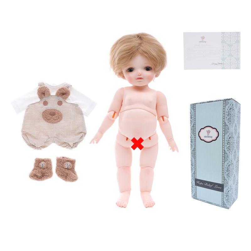 Cloveray Hard Vinyl Reborn BJD Toddler Dolls 20 Inch
