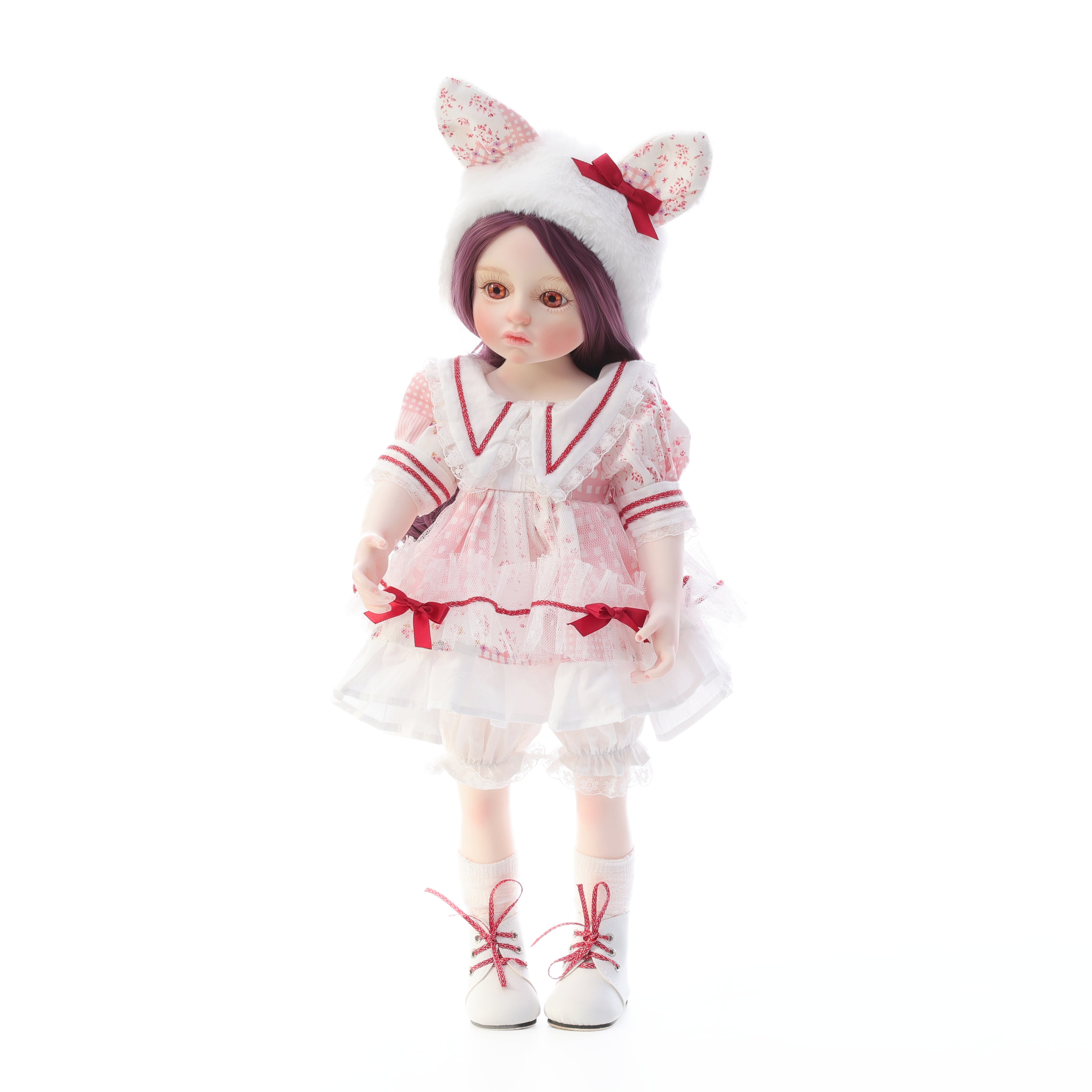 Cloveray 18-Inch Sweet & Frilly Lolita-Inspired Doll Dress Set