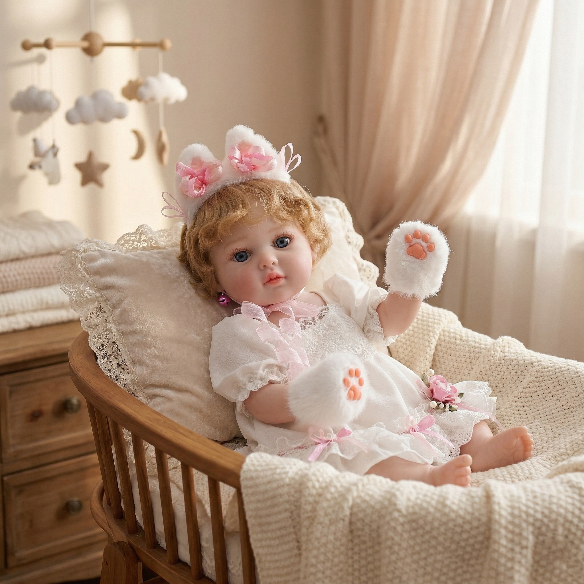 Cloveray 20inch realistic vinyl reborn doll