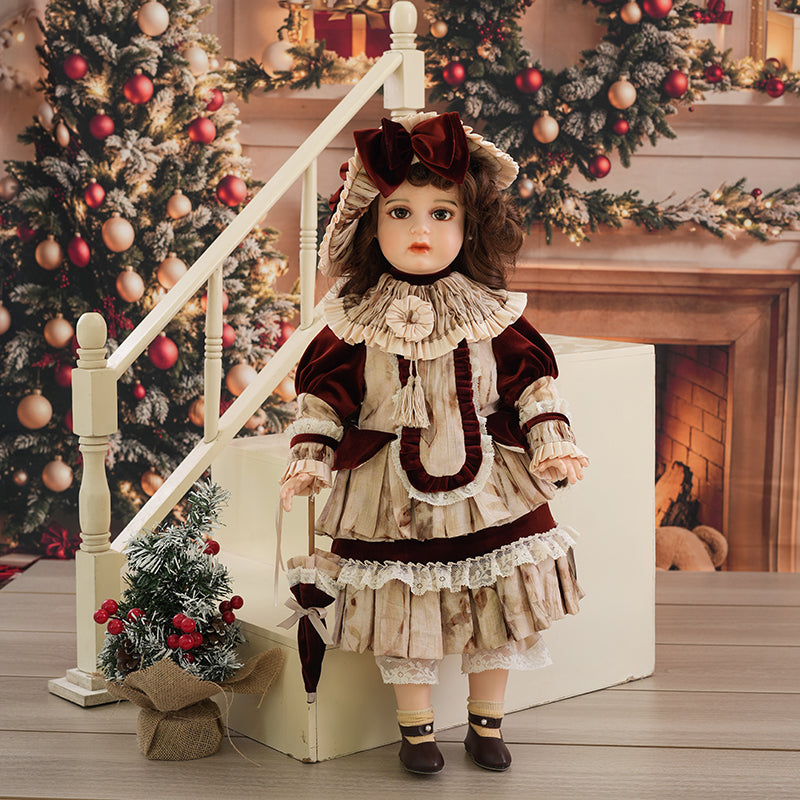 Genuine Fine Bisque Porcelain Doll