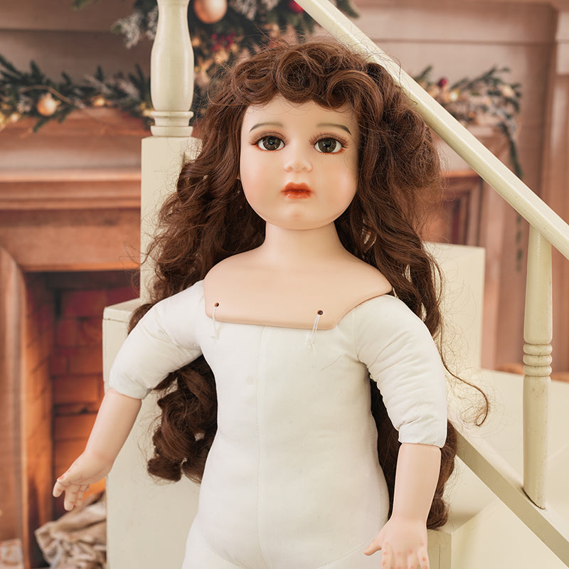 Genuine Fine Bisque Porcelain Doll