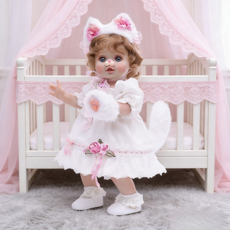 Cloveray Adorable 18 Inch Trendy Toy Girl Vinyl Dolls for Kids