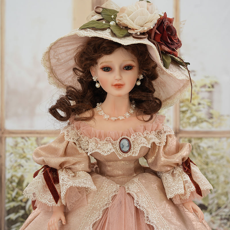 Cloveray 22-Inch Antique Palace-Style Victorian Porcelain Dolls with G Cloveray 22-Inch Antique Palace-Style Victorian Porcelain Dolls with G