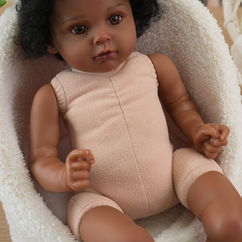 lifelike black reborn baby doll