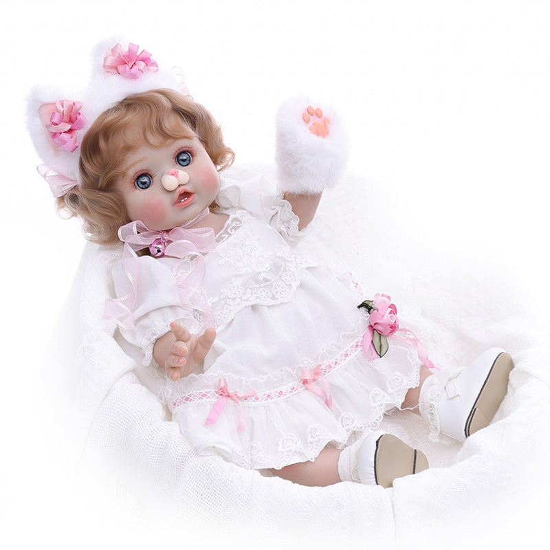 Cloveray Adorable 18 Inch Trendy Toy Girl Vinyl Dolls for Kids