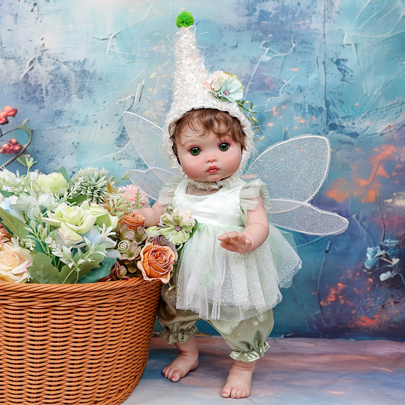 Cloveray 18 Inch Realistic Premium Fairy Reborn Dolls with Pacifier