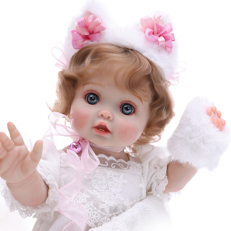 Cloveray Adorable 18 Inch Trendy Toy Girl Vinyl Dolls for Kids