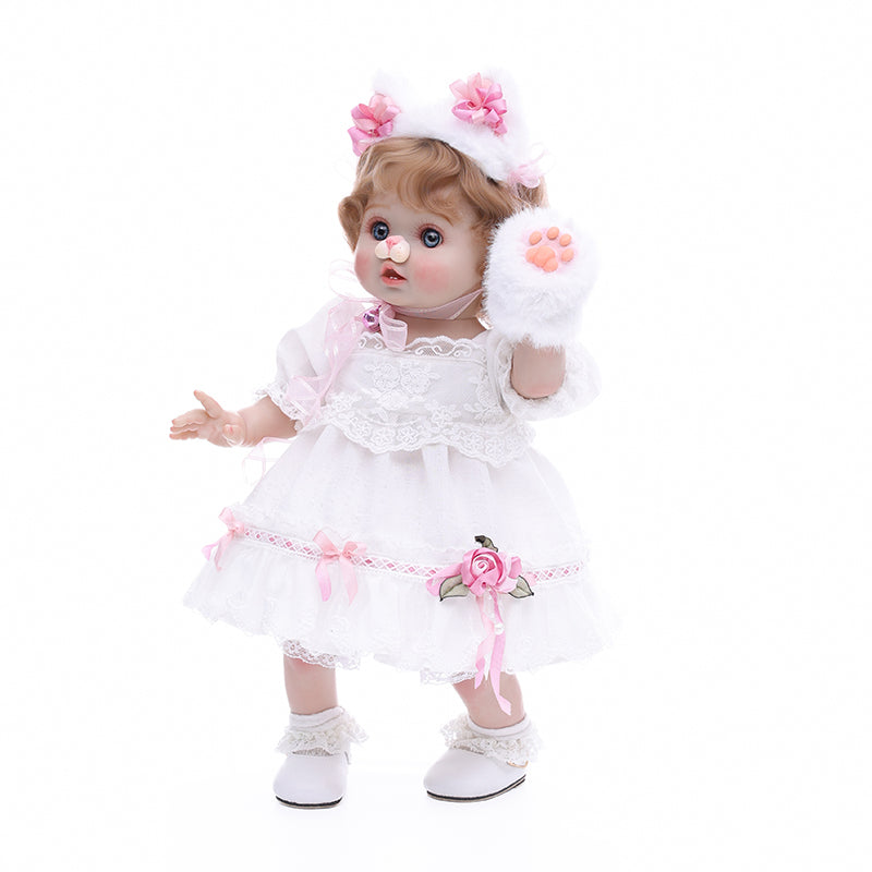 Cloveray Adorable 18 Inch Trendy Toy Girl Vinyl Dolls for Kids