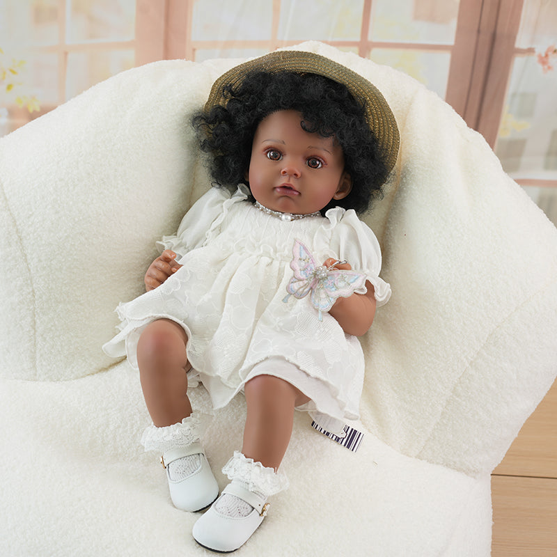 Cloveray black reborn baby doll