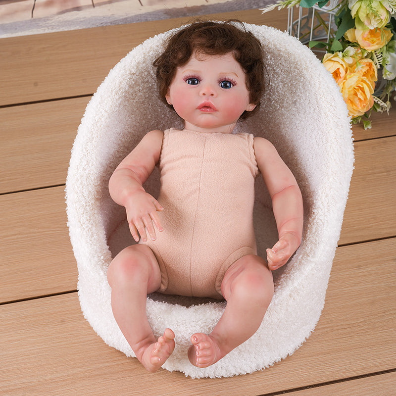 Cloveray Newborn Realistic Lifelike Reborn Baby Dolls with Soft Cloth Body for Kids Birthday Present