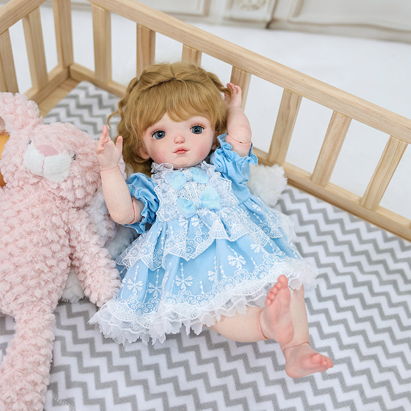 Cloveray Adorable BJD Hard Vinyl Toddler Dolls for Children